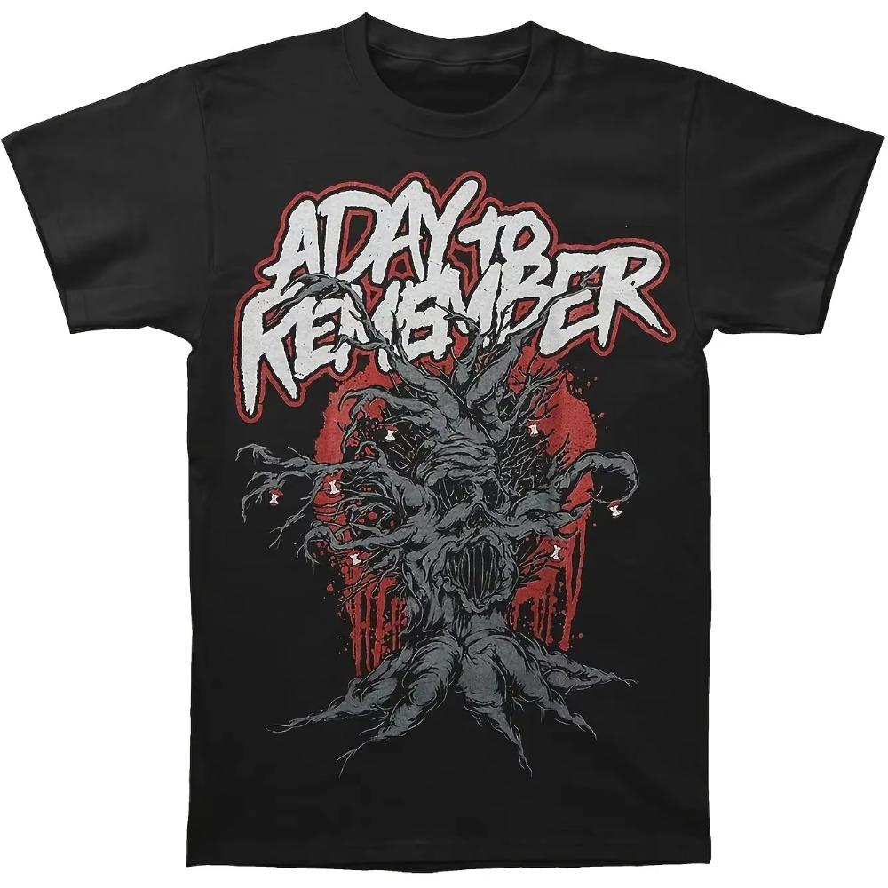 

Классическая мужская футболка с коротким рукавом и графикой A Day to Remember для мужчин, мягкая футболка с коротким рукавом и круглым вырезом XXXXXL чёрный