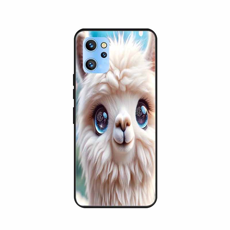 Etui do telefonu Umidigi A13 Pro 2022 Kwiaty Czarny Silikonowy Tylny Pokrowiec Miękki Pokrowiec TPU Do Umidigi A13S Etui A 13 S Coque Funda Torba