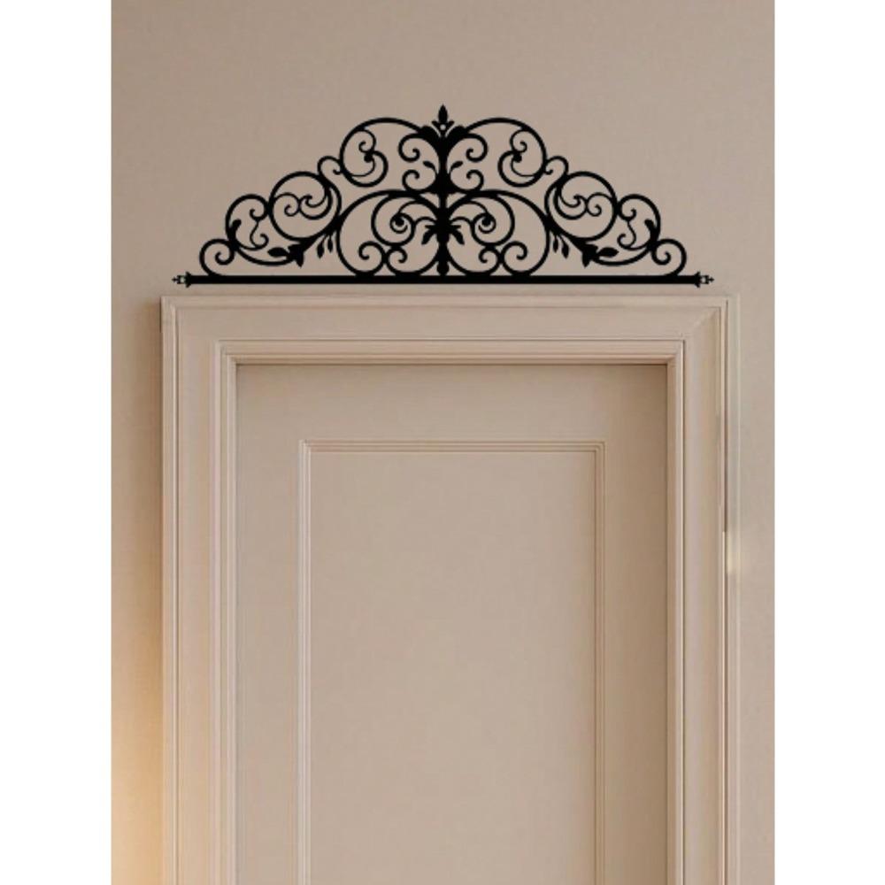 Floral Metal Door Crown Decor Rustproof Waterproof Home Decoration Gift