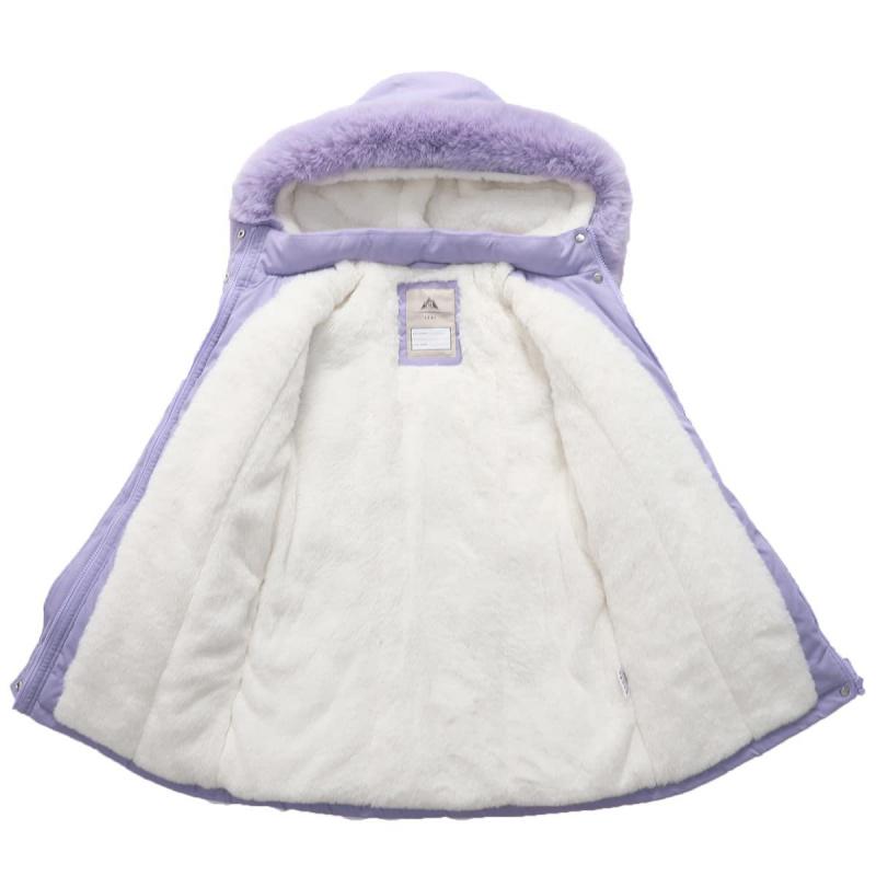 Girls Down Cotton Jacket 2025 New Winter Children Clothing Girl Mid-Length Three-Proof Coat Warm Overcoats