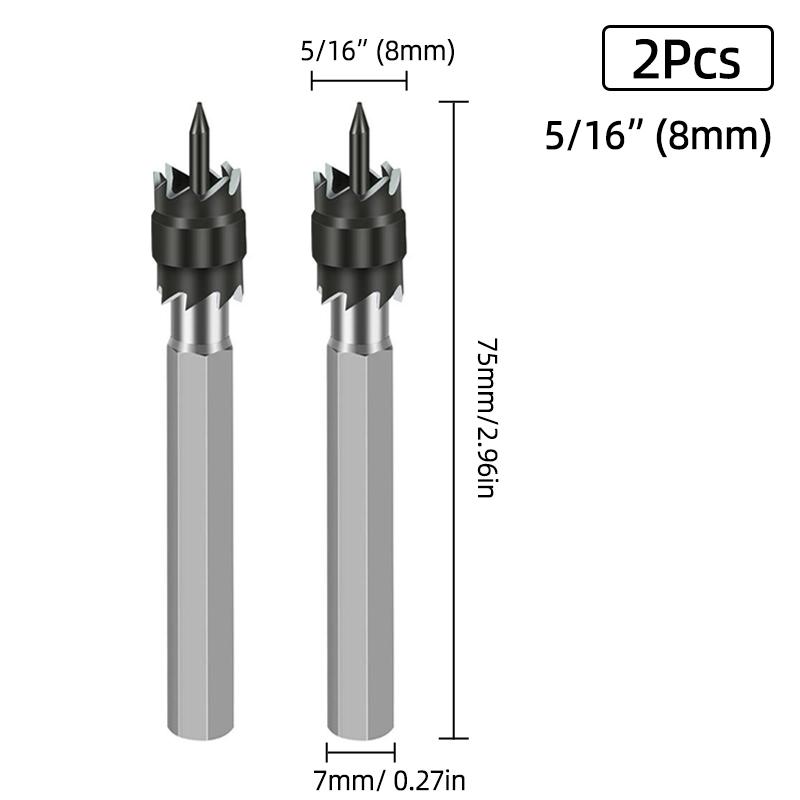 HSS Double Sided Rotary Spot Welding Broca Metal 8 Sided Cutter 9.5mm Bitum Remover Drill Bit Hole Opener Cutter Spot Weld Tools