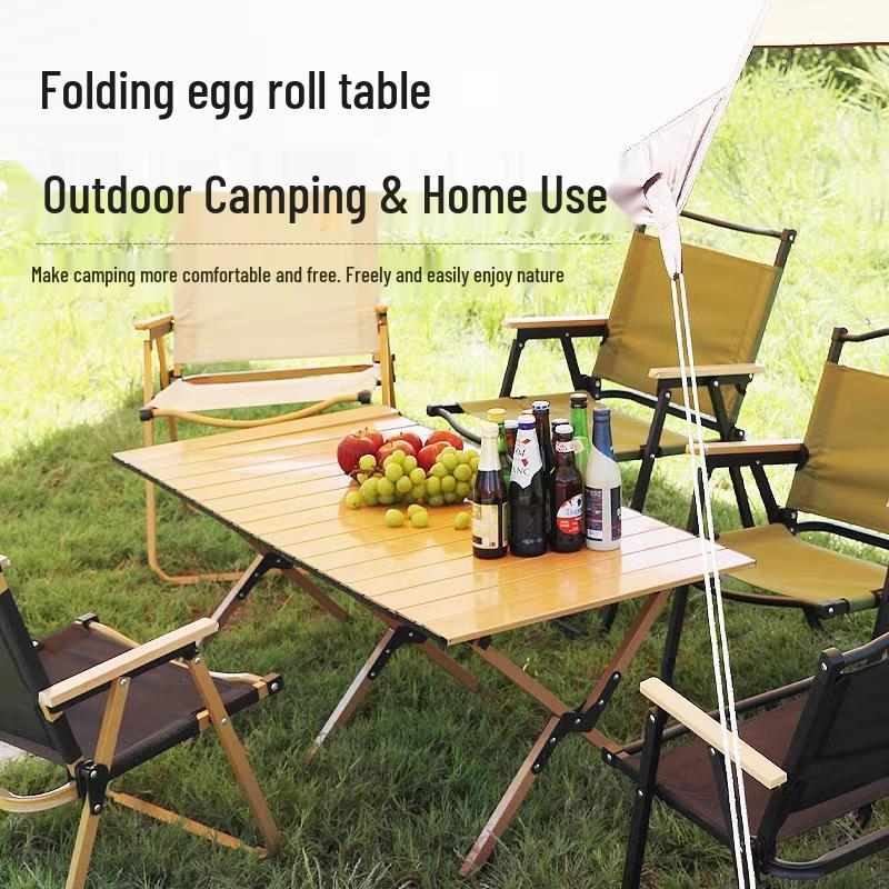 Aluminum Folding Camping Table and Chair Set