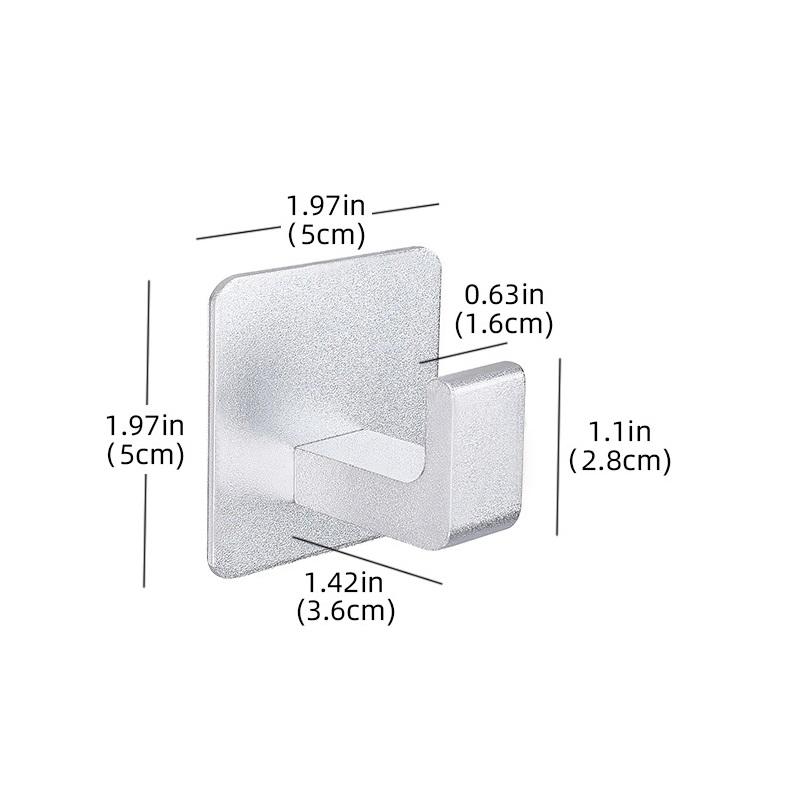 

Настенный держатель для ткани, вешалка для шляп из нержавеющей стали, вешалка для одежды для спальни, подвесной органайзер серебряный