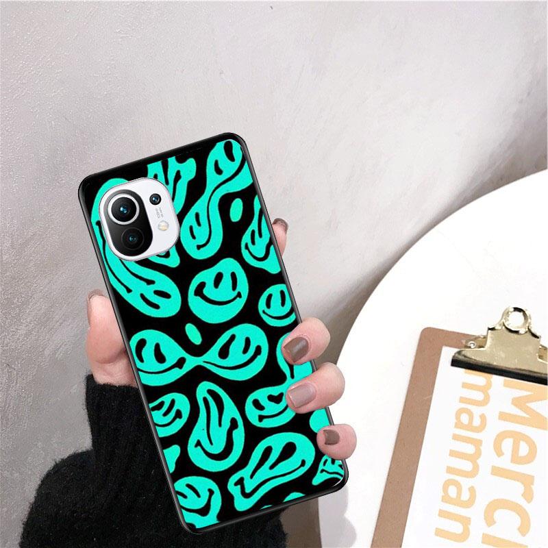 Trippy Smiley Phone Case for Xiaomi 12 Mi 10T 11T 11 Pro 10 10T 11 lite 10pro 11Ultra Poco X3 Pro Poco F3 M3