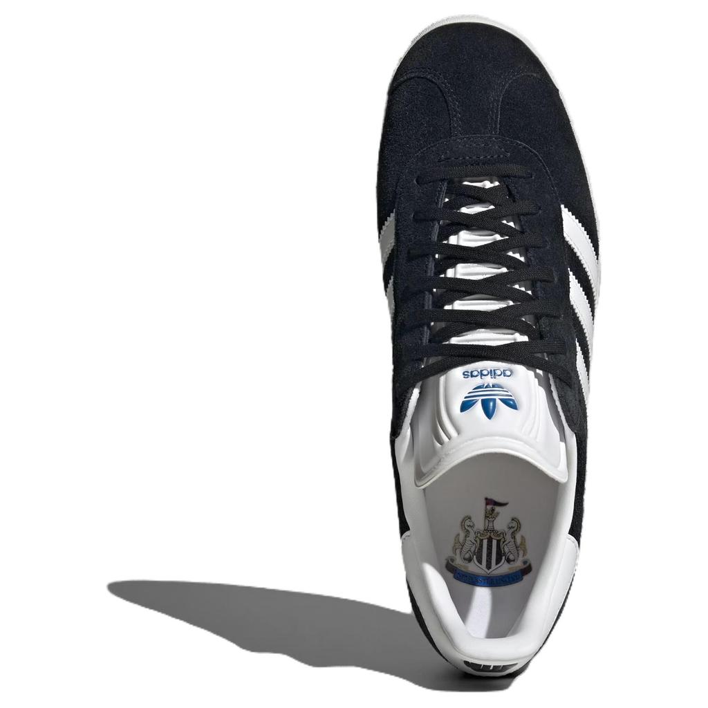 Newcastle United FC X Adidas Gazelle Home Kit Unisex Sneakers Black Core-Black Cloud-White JR6353