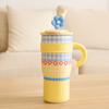 1200ml Thermos Water Bottle Stainless Steel Drinking Straw Cup Kawaii Thermos Cup  Travel