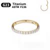1/10pcs G23 Titanium Nasal Ring For Women Hoop Earring 16G/18G Piercing Jewelry Gift Lip Ring Hinge Clicker Open Diaphragm