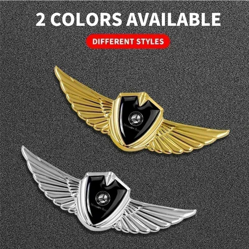 1pcs New Car Badge Metal Wings Body Decoration Sticker Car Goods For Mercedes Benz B/C/E/S Class A Class C200L GLC GLE CLA DFHJL1