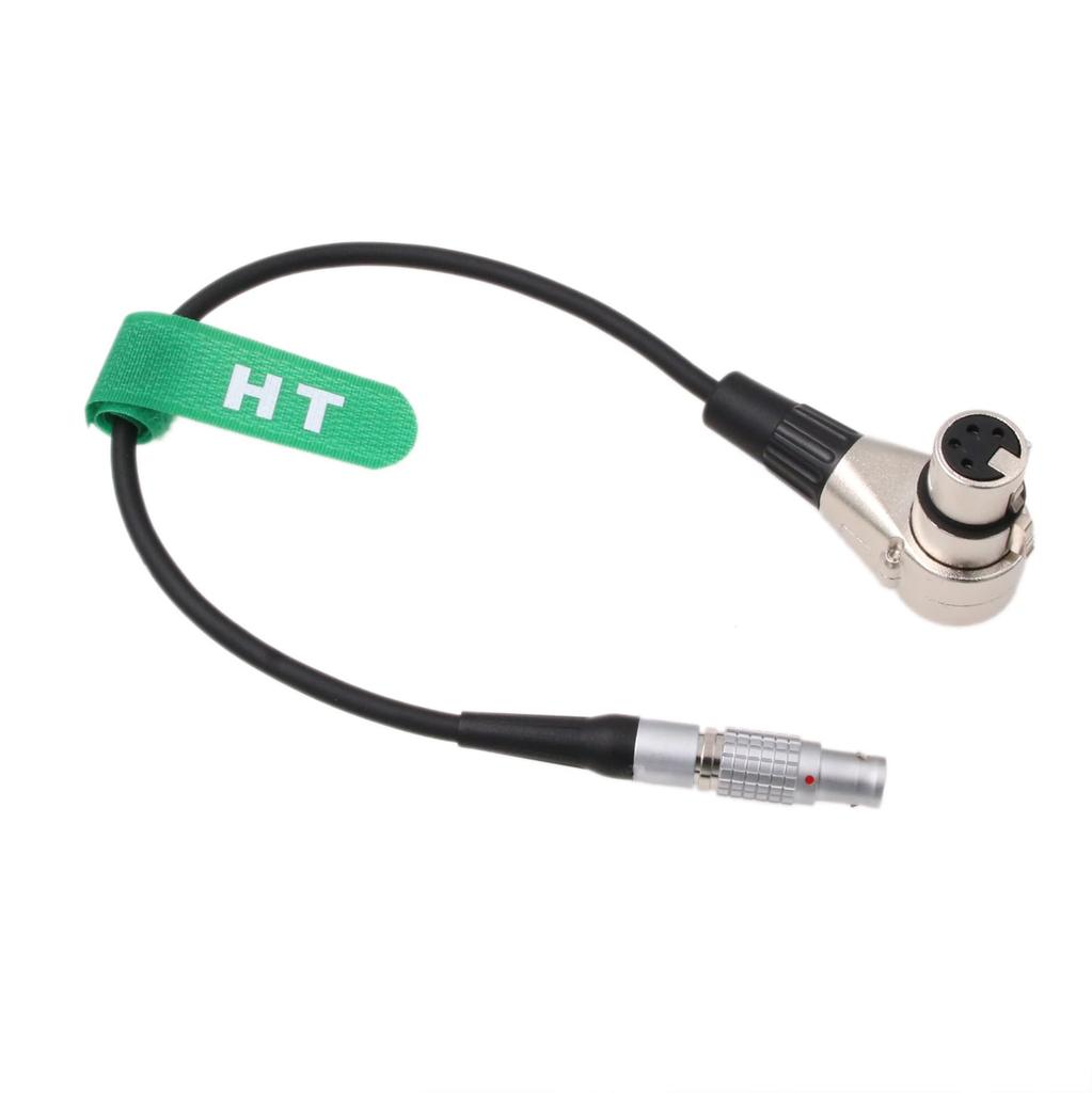 HangTon Ronin 2 Power Cable 14.4V 20-inch 6-pin to 4-pin XLR 90-Degree for Sony Venice Canon C300 III C500 II Blackmagic URSA Gimbal Stabilizer