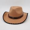 Tibetan Vacation Hemming Top Hat Men'S And Women'S Hat Cowboy Hat Simple Ethnic Style Jazz Hat