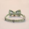 Cute Cat Collar With Bow Tie Cute Plaid Pattern Dog Collar With Bow Tie And Durable Buckle Collar For Small Medium Pet Set