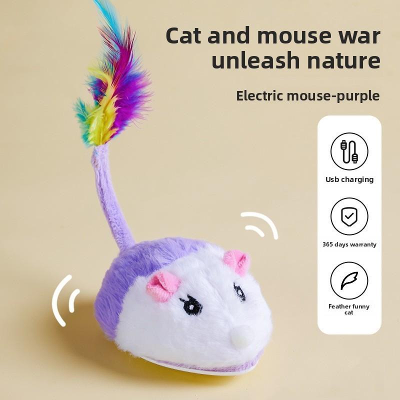 Mouse Electric Simulation Cat Dog Pet Entertainment Toy With Sound Function