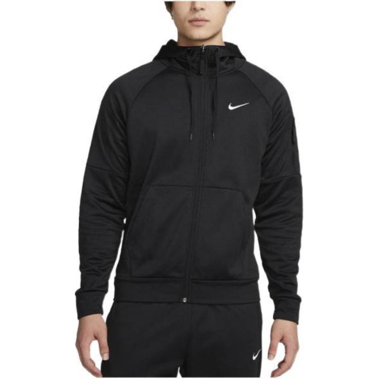Nike Giacca Felpa con Cappuccio Fitness Full Zip Uomo Capospalla Nero DQ4831-010