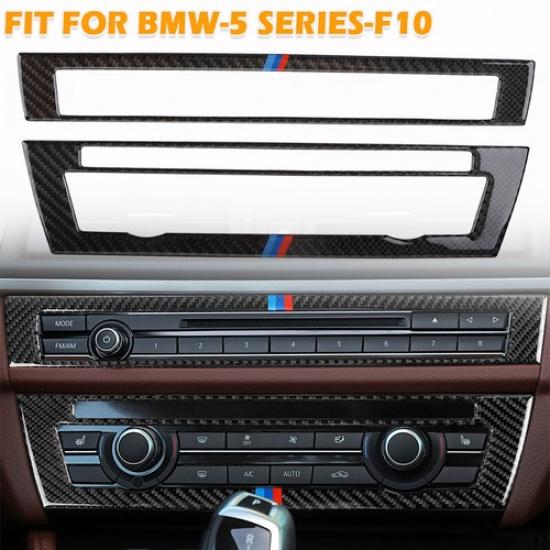For BMW F10 5 Series 2011-2017 Carbon Fiber Console Air-Condition Vent Cover