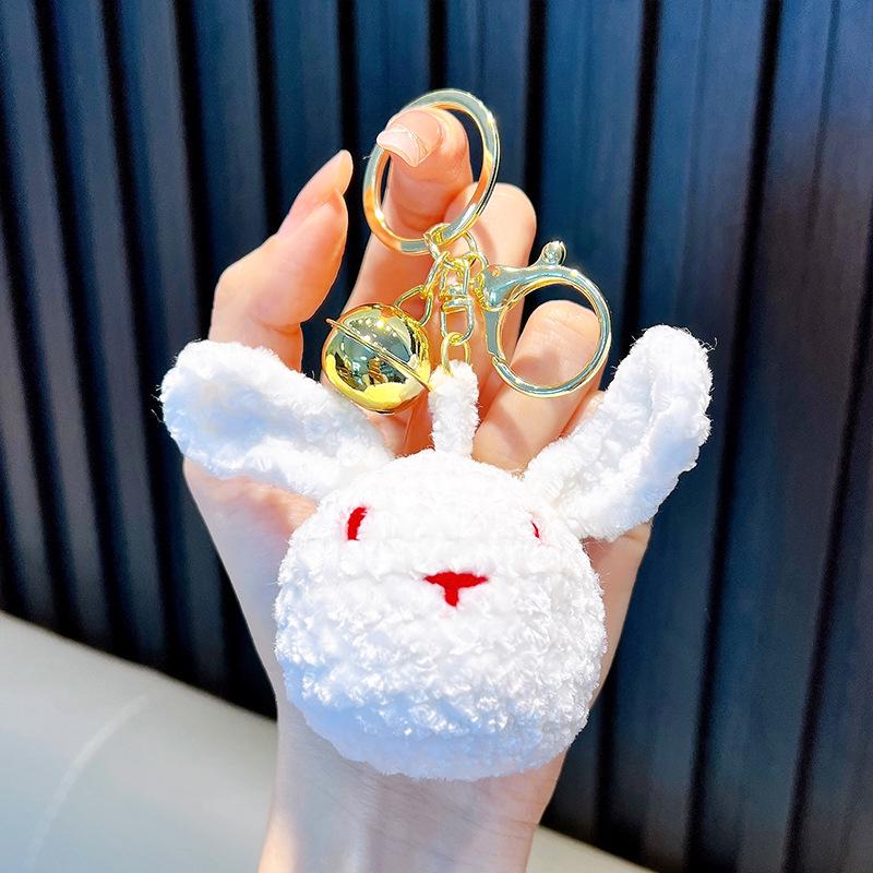 Hand-Woven Plush Persimmon Good Luck Keychain Pendant