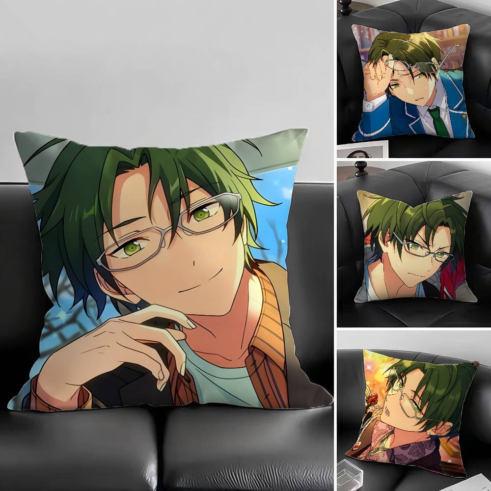 1pc Keito Hasumi Pillow Case Fashion Square Pillowcase Bedroom Sofa Room Ins Decoration Leisure