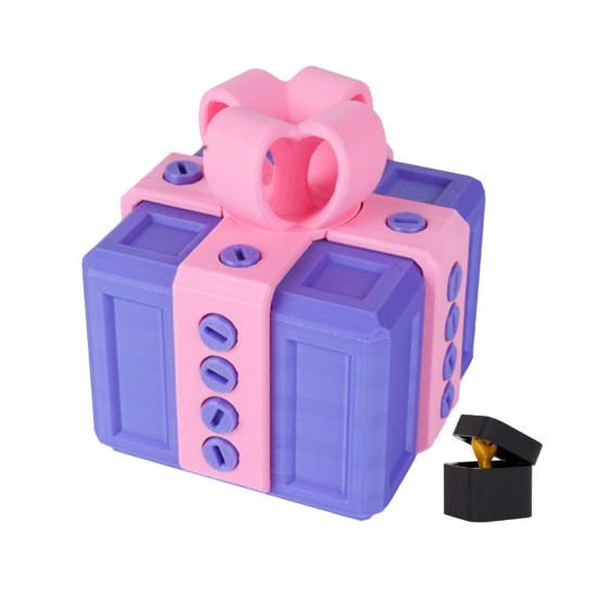 Otravná dárková sada s překvapivým prstem, interaktivní 3D puzzle, šroubovací výzva, dárková krabička pro žertíky s dvojitým úložným prostorem k narozeninám, Vánocům, Halloweenu