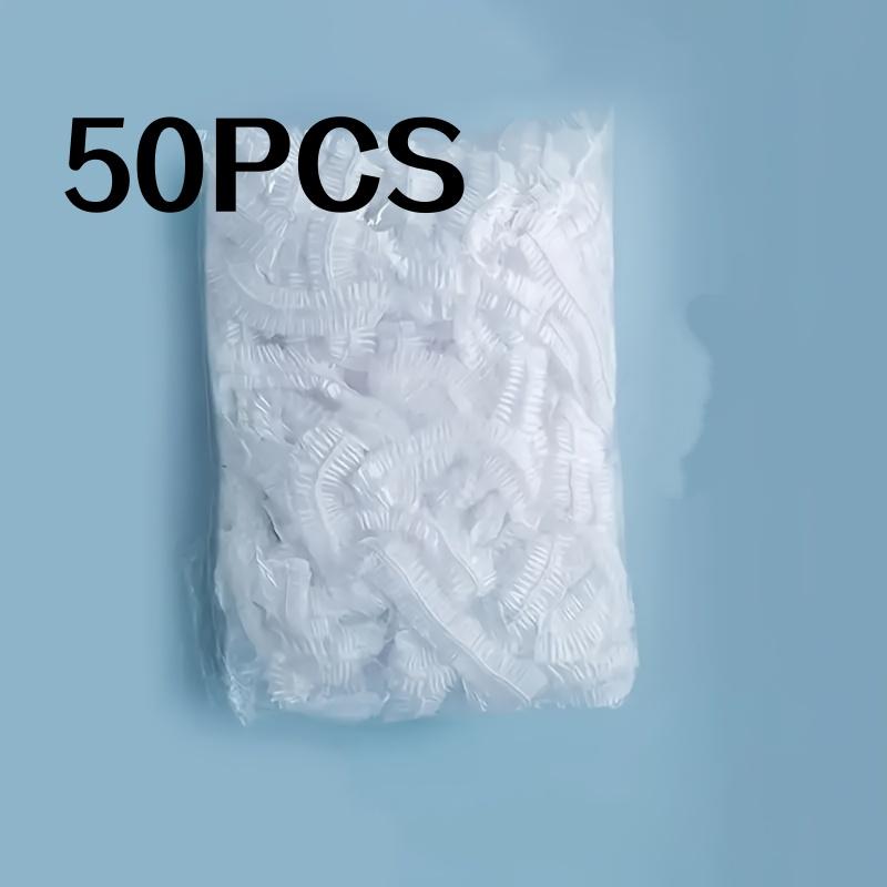 

50/100 шт. Одноразовые шапочки для душа для окрашивания волос, купания и мытья волос, прозрачные шапочки для душа с эластичным отверстием, водонепроницаемые, Хо