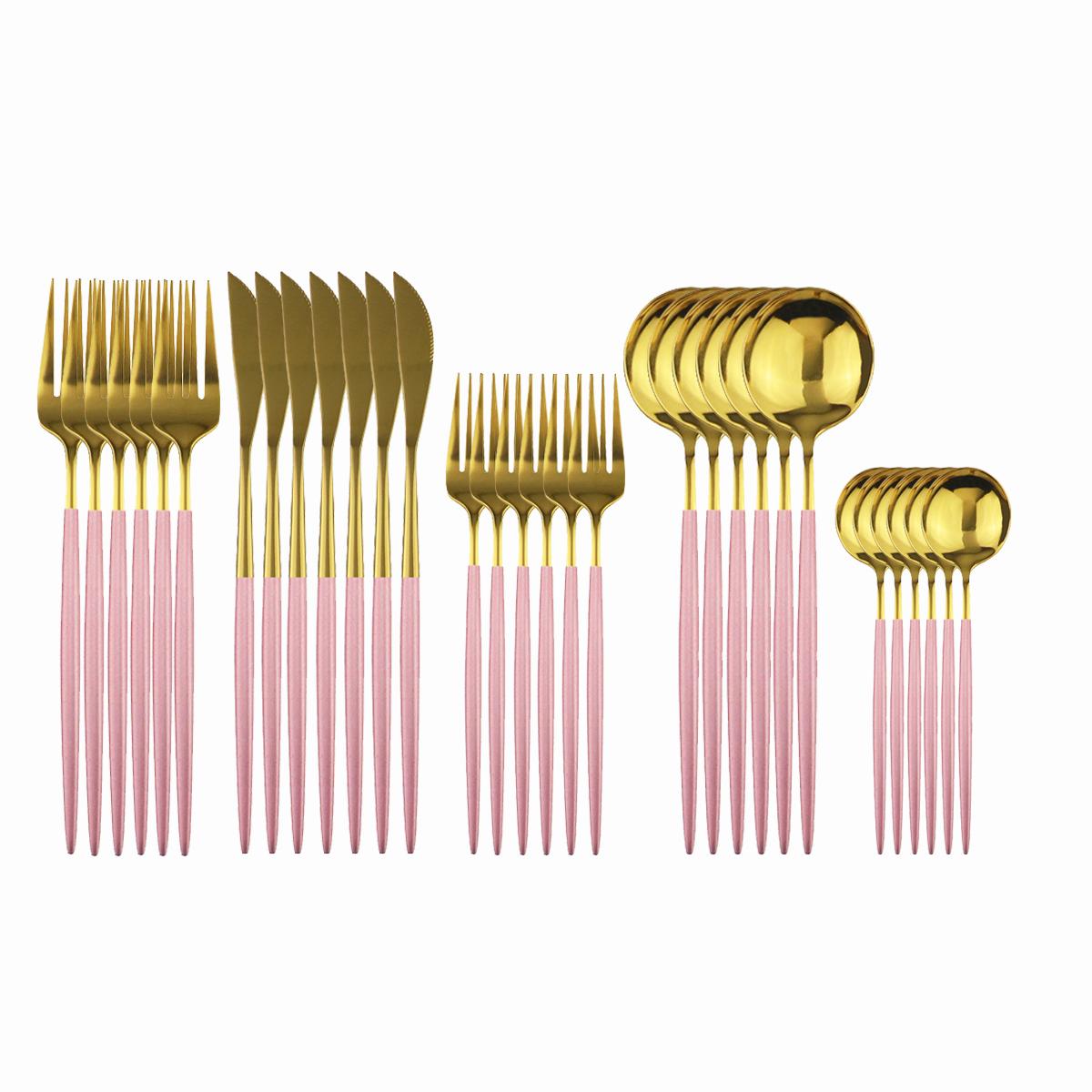 30 шт. элегантный набор столовых приборов из нержавеющей стали 18/10 — фото 13