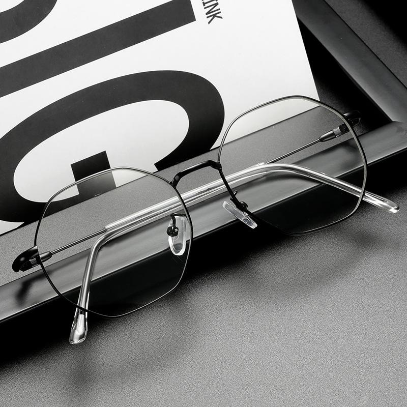 Ultra-Light Titanium Alloy Glasses Frame Myopia Reading Optical Prescription Myopia Hyperopia Glasses Blue Light Blocking Lens