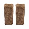 Weiche und flauschige Beinwärmer mit elastischen Öffnungen Pelz-Stiefelmanschetten Cosplay-Accessoires