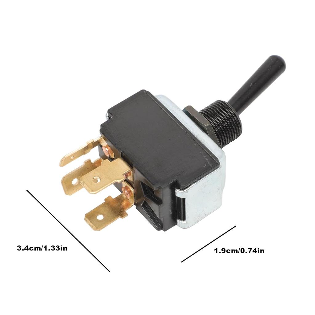 Light Switch Compatible with Peterbilt 330 357 359 377 378 379 387 2004-2005, DPST Toggle Headlamp & Clearance Switch, Replace #577.75611 16-06657