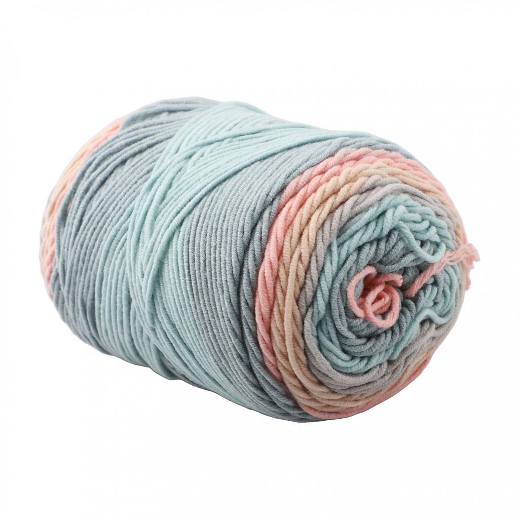 Cotton Yarn in Beautiful For Rainbow Colors Ideal for DIY Home Decor Crafts