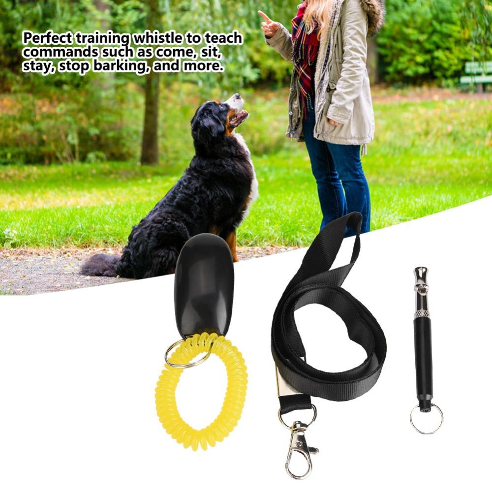 3pcs Loud Pet Training Clicker Adjustable Pet Behavior Trainer Daily Guidance