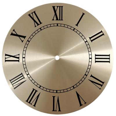 Esfera de reloj de aluminio con fondo dorado exterior de 243 mm