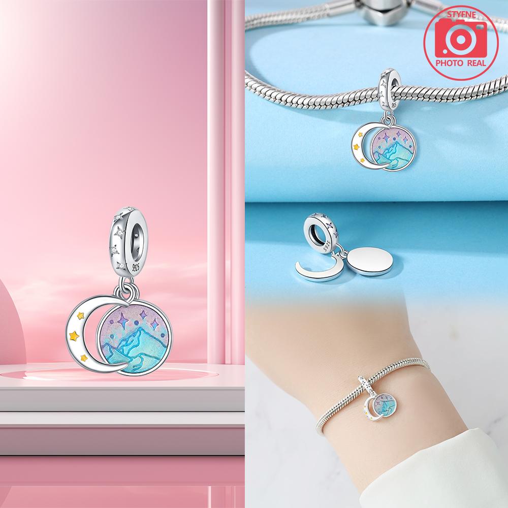 Copper Charms Star Mango Moon Pendant For Dangle Pendant Bead Jewelry Beads  New Gifts For Women