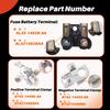 AL3Z-14526-AA BT4Z-14450-AA BT4Z-14450-BA Combo Pack - Battery Fuse And Positive & Negative Battery Terminal Clamps Compatible With Ford F-150 2011