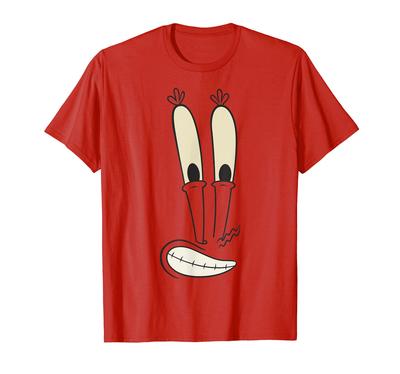 Spongebob Schwammkopf Herr. Krabbe Großes Gesicht Kostüm T-Shirt