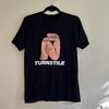 Herren- und Damen-T-Shirts Vtg Turnstile Band Lonely Schweres Baumwoll-Schwarz Vollgröße Unisex-Shirt BT494