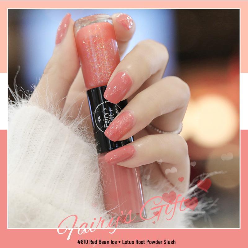 Two-Color Quick-Drying Nail Polish with Large Glitter