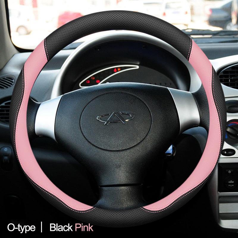 Car Auto Steering Wheel Cover Wrap for Chery Tiggo 8 7 Pro Tiggo 7Plus 8Plus D O Type Braid On Steering-Wheel