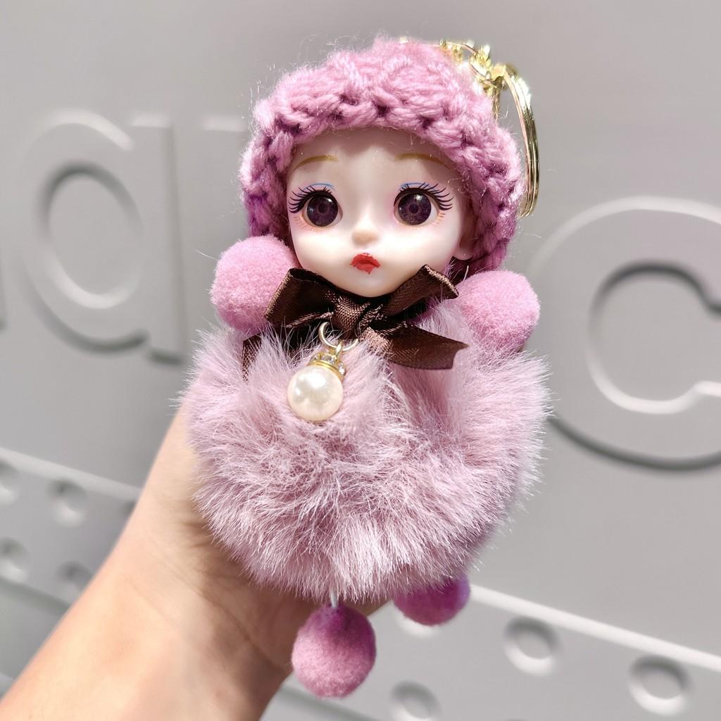 And Sweet Soft Plush Bigeyed Doll Keychain Accessory For Kids Gifts Collectibles And