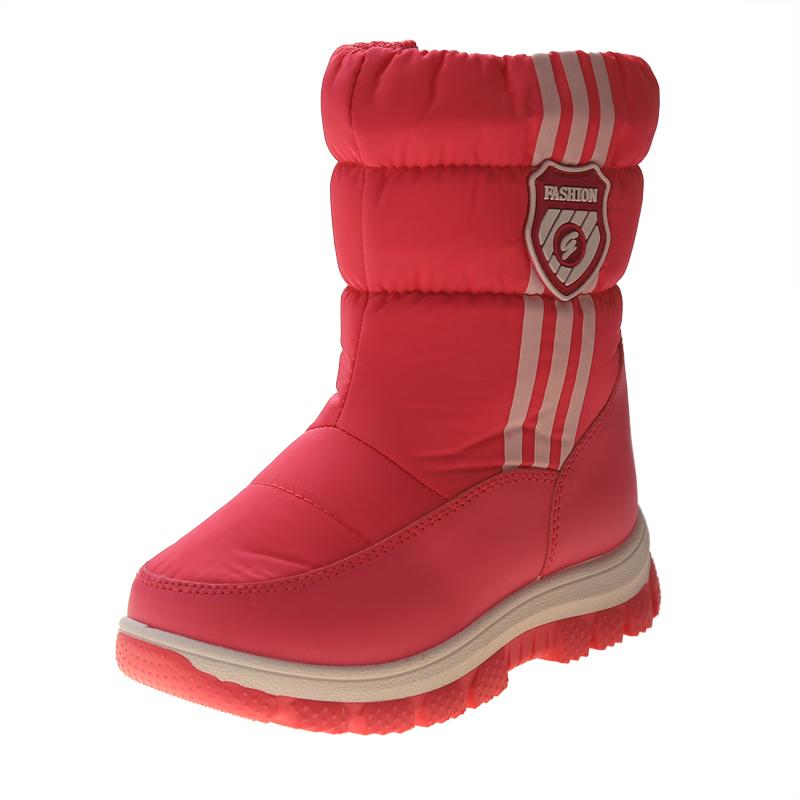 Children Winter Warm Snow Boots High Top Cotton Shoes Girls Plus Velvet Nonslip Sneakers Boys Fashion Newest Outdoor Activity Boot