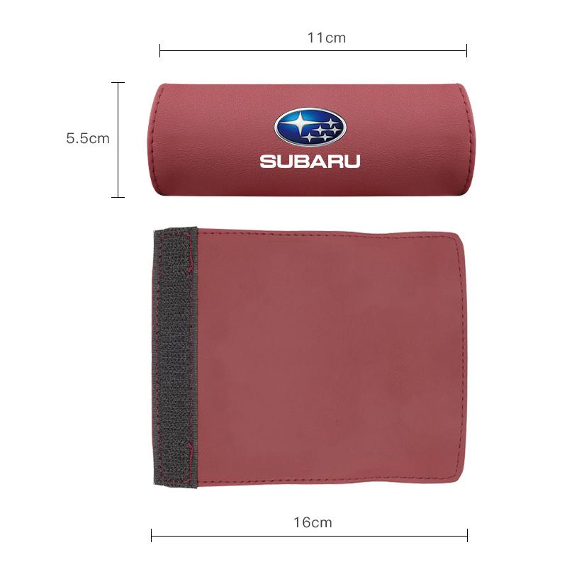 Car Logo Interior Roof Gloves Leather Handle Protector For Subaru XV Forester BRZ WRX Legacy STI Tribeca Crosstrek Mpreza Levorg mbi0