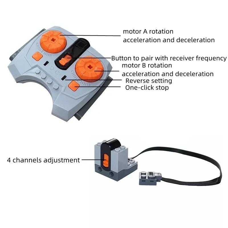 Technical Motors Parts Power Functions PF Model Sets Compatible Tarin Car Accessories Building Blocks MOC High-tech Bricks Toys