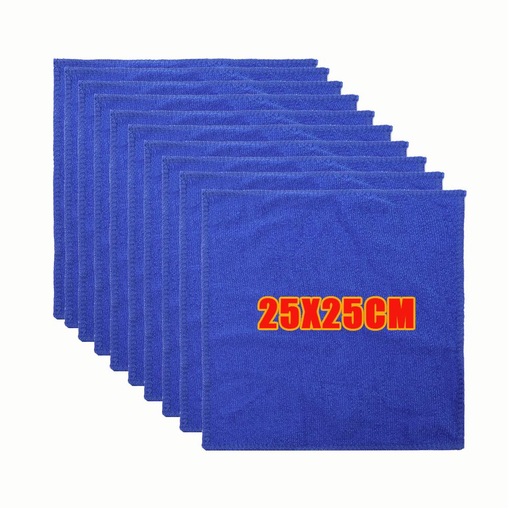 Microfiber 201Pcs Car Wash Towels Absorbent Drying Hemming Car Care Cloth Household Kitchen Bathroom Cleaning Cloths Towel Rags