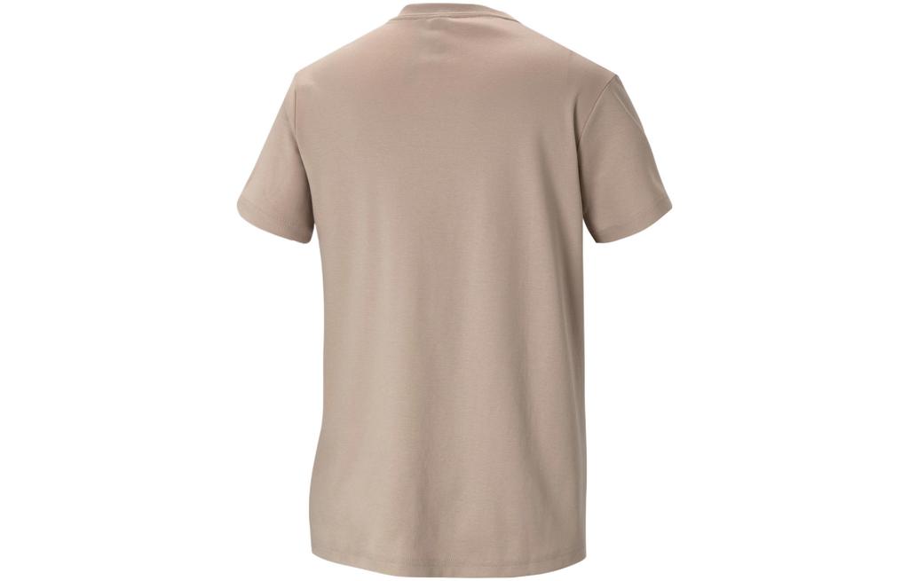 Adidas T Shirts Women's Brown Crew Neck Moderate Straight Fit HZ9001