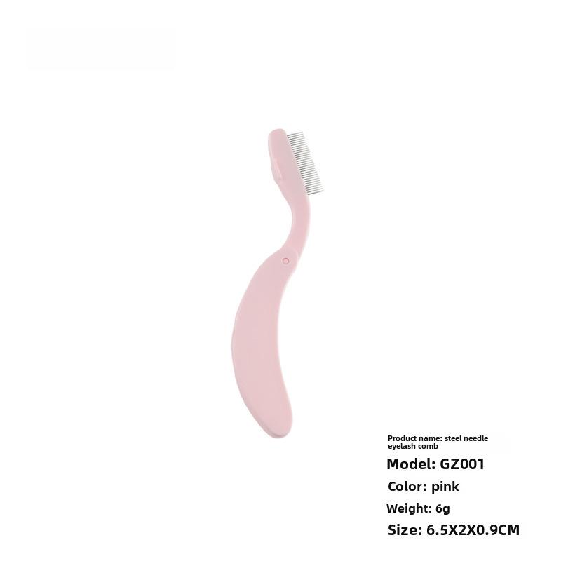 Wimpernkamm- und Augenbrauenbürsten-Werkzeugset aus Edelstahl