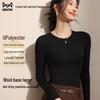 Mao Ren Women's Wool Tencel Warm Slim Fit Long Sleeve Base Layer T-Shirt