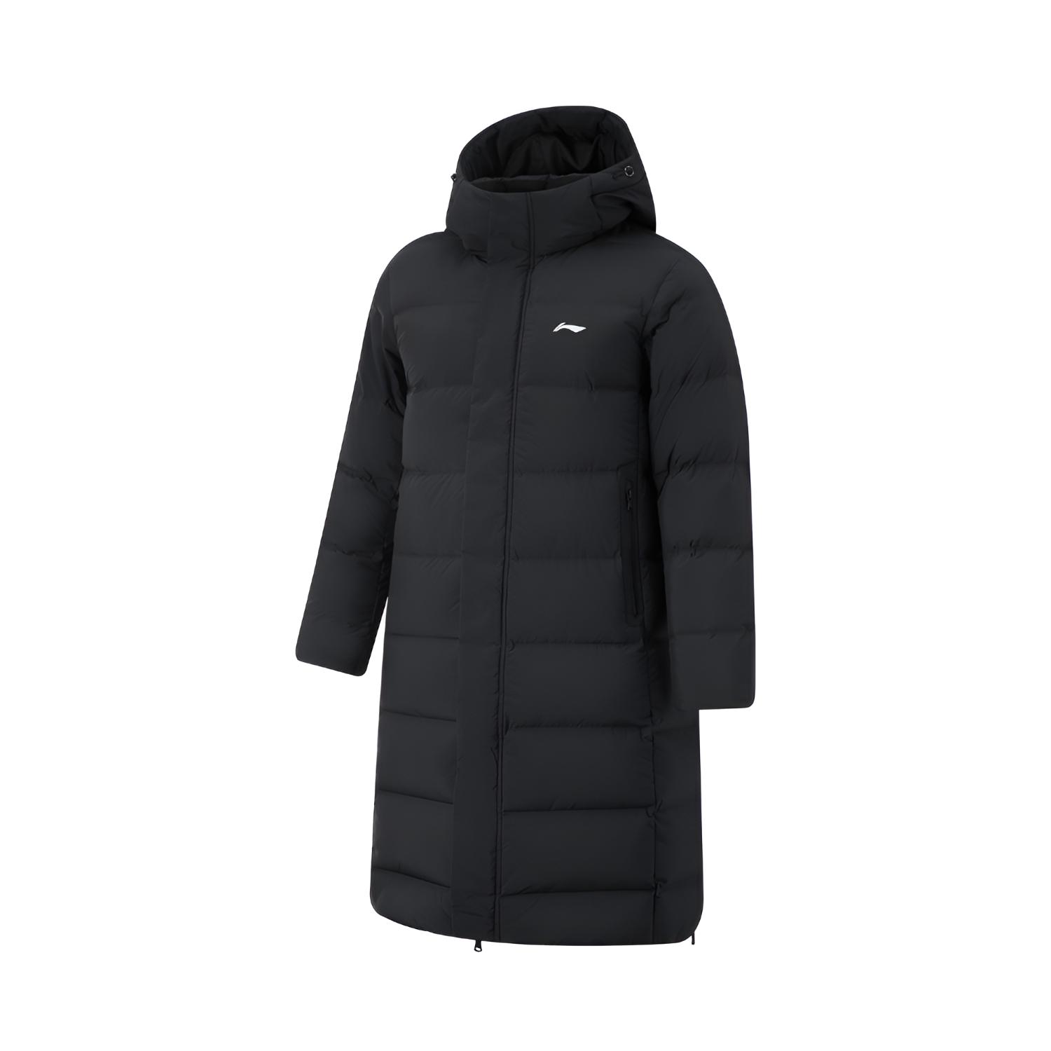 Li Ning Down Jackets Men s Black Hooded Moderate AYMU569-1 3XL