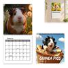 Coated Paper Wall Calendar Guinea Pig 2027, 12-Month Cute Pet Planner with Spiral Full Year Date Organizer Binding, Thick for Home Office, Gift Lovers
