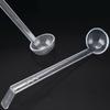 5Pcs Clear Plastic Long Handle Mini Ladles For Sauces Dressings Soup Large Capacity Party Catering Supplies