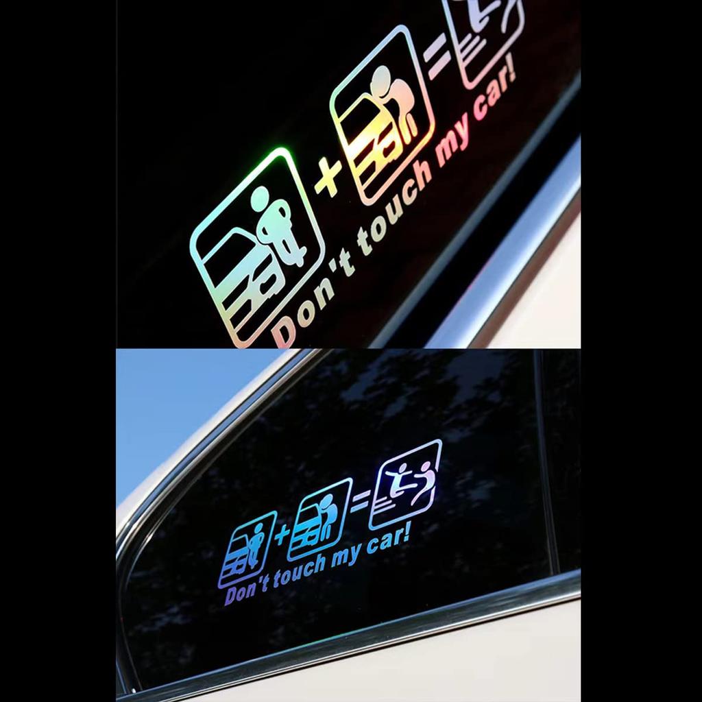 Car Motorcycle Universal Sticker Decal Funny Sticker Dress Up (A-White)