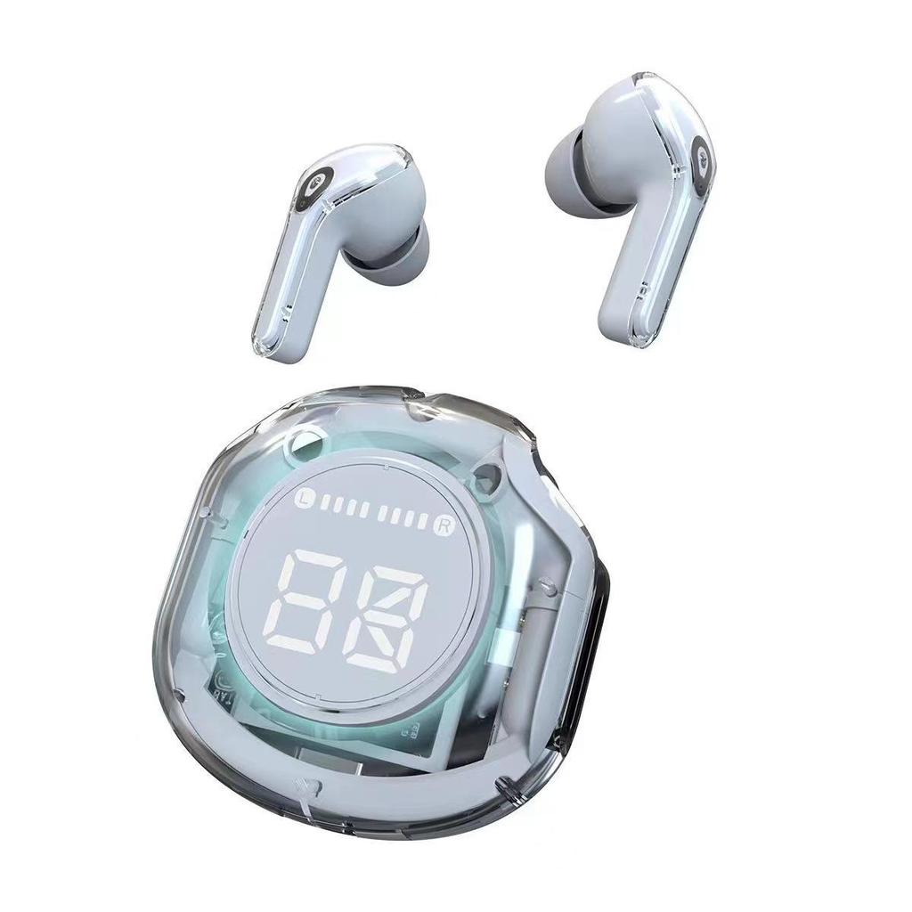 T8 PRO Tws Bluetooth Earbuds Transparent with LED Digital Display Wireless In-Ear Earphone For Xiaomi Huawei iPhone Headphone