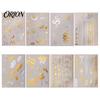 Adult Child Fake Tattoos Golden Silver-color Metallic Tattoo Sticker for Women Girls, Temporary Stickers Face Body Arm Decoration, Waterproof