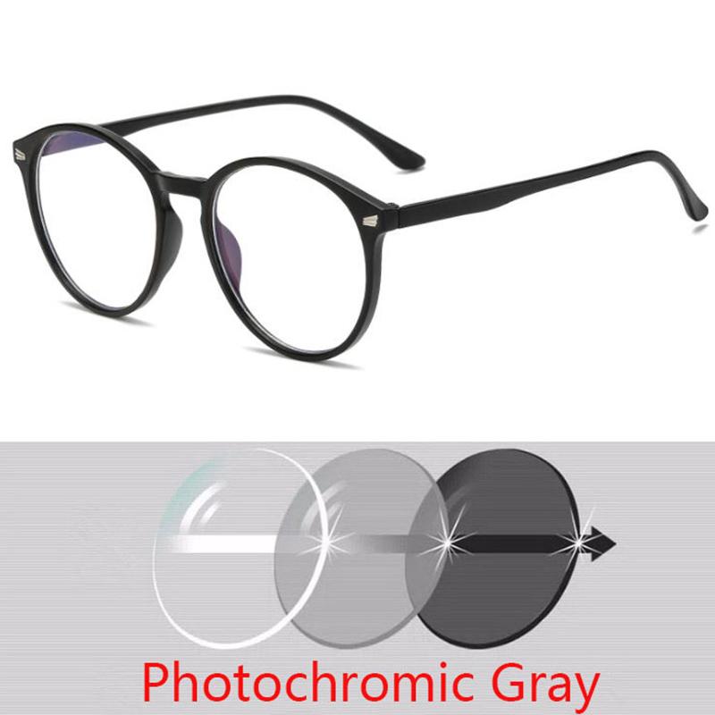 Anti-UV Finished Optical Eye Glasses Frames With Myopia Lens For Women Men Sun Photochromism Eyeglasses Degree oculo -1.0 to-6.0